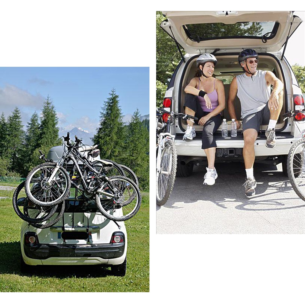 Car Bicycle Stands Loading 3-Bike Trunk Mount Rack Storage Carrier Car Racks