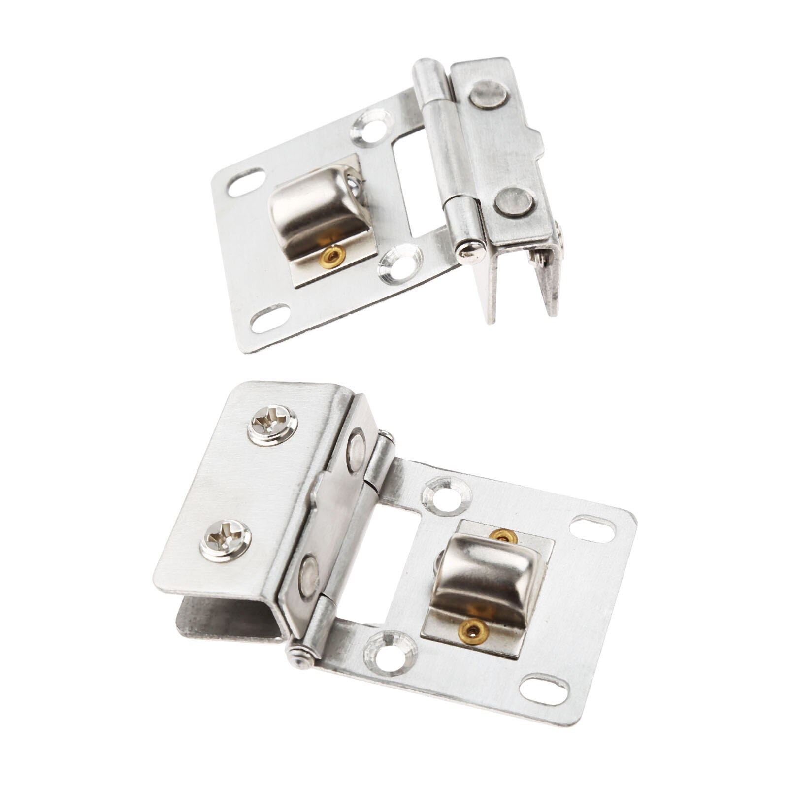 Pince pour charnière de porte en verre, 2 pièces, en acier inoxydable, pour charnière de meuble en verre épais de 5 à 8mm