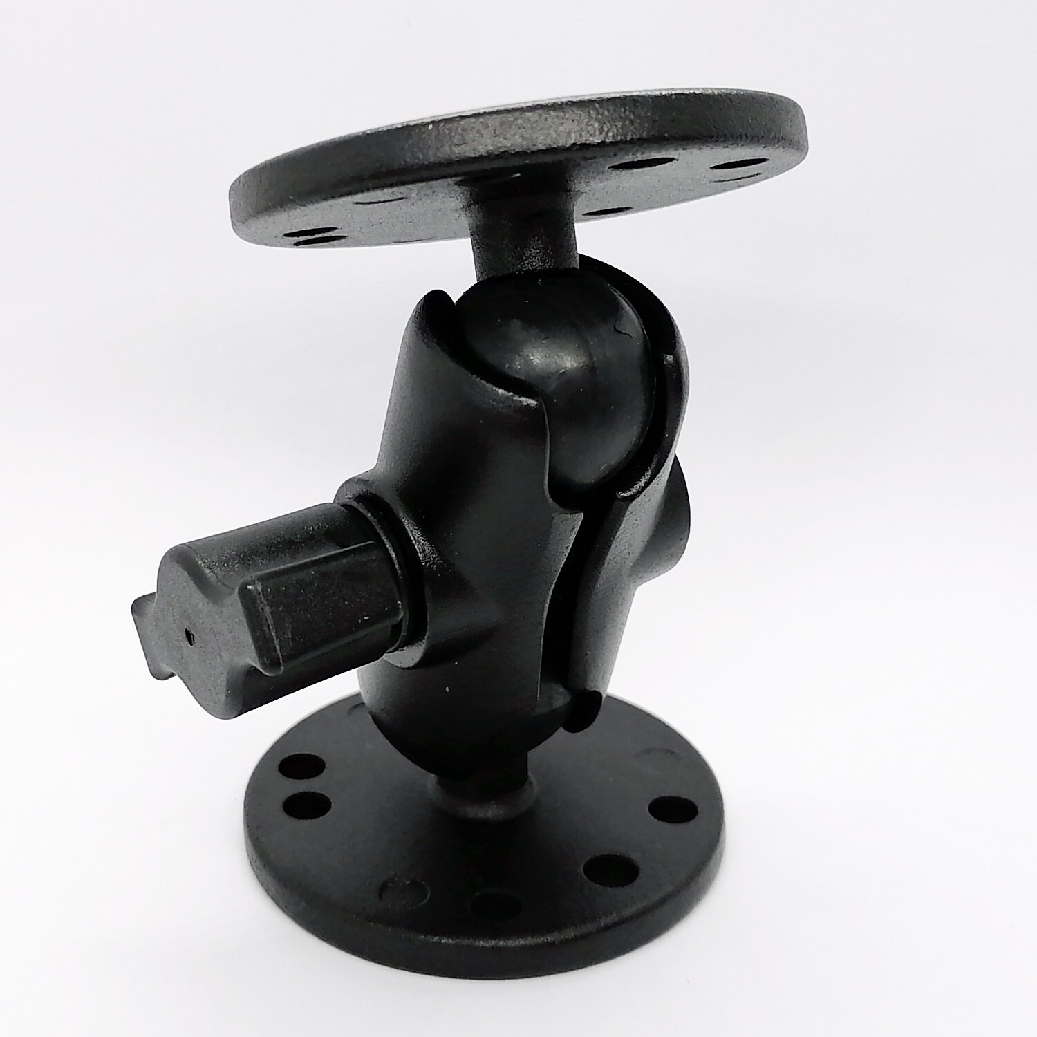 Universal Double Ball Mount with Two Round Plates AMPS Hole Pattern