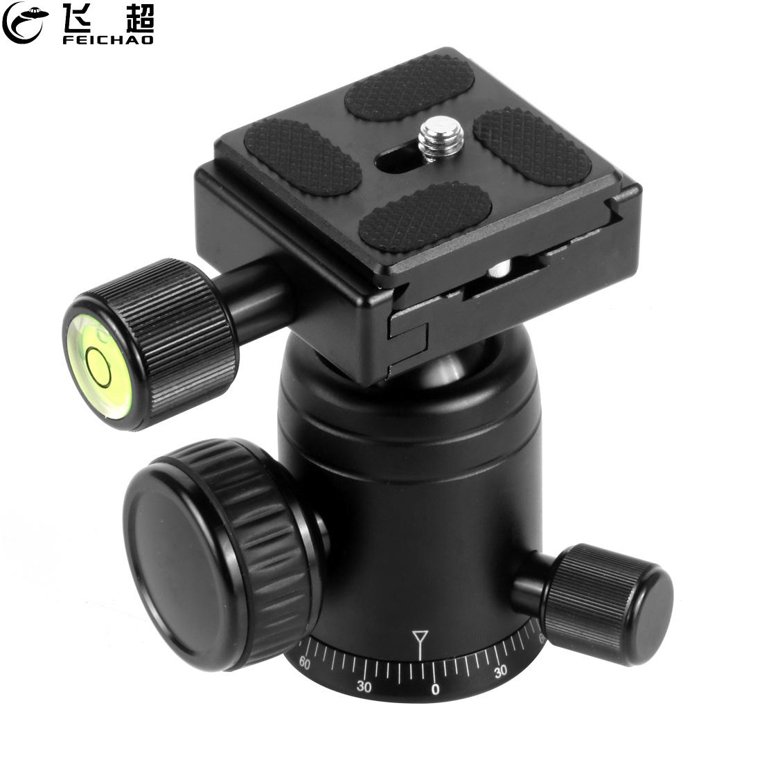 Panorama 360 Swivel Heavy Duty Camera Tripod Ball Head + Quick Release Plate Mount 40mm Aluminum for DSLR Photo Video Monopod