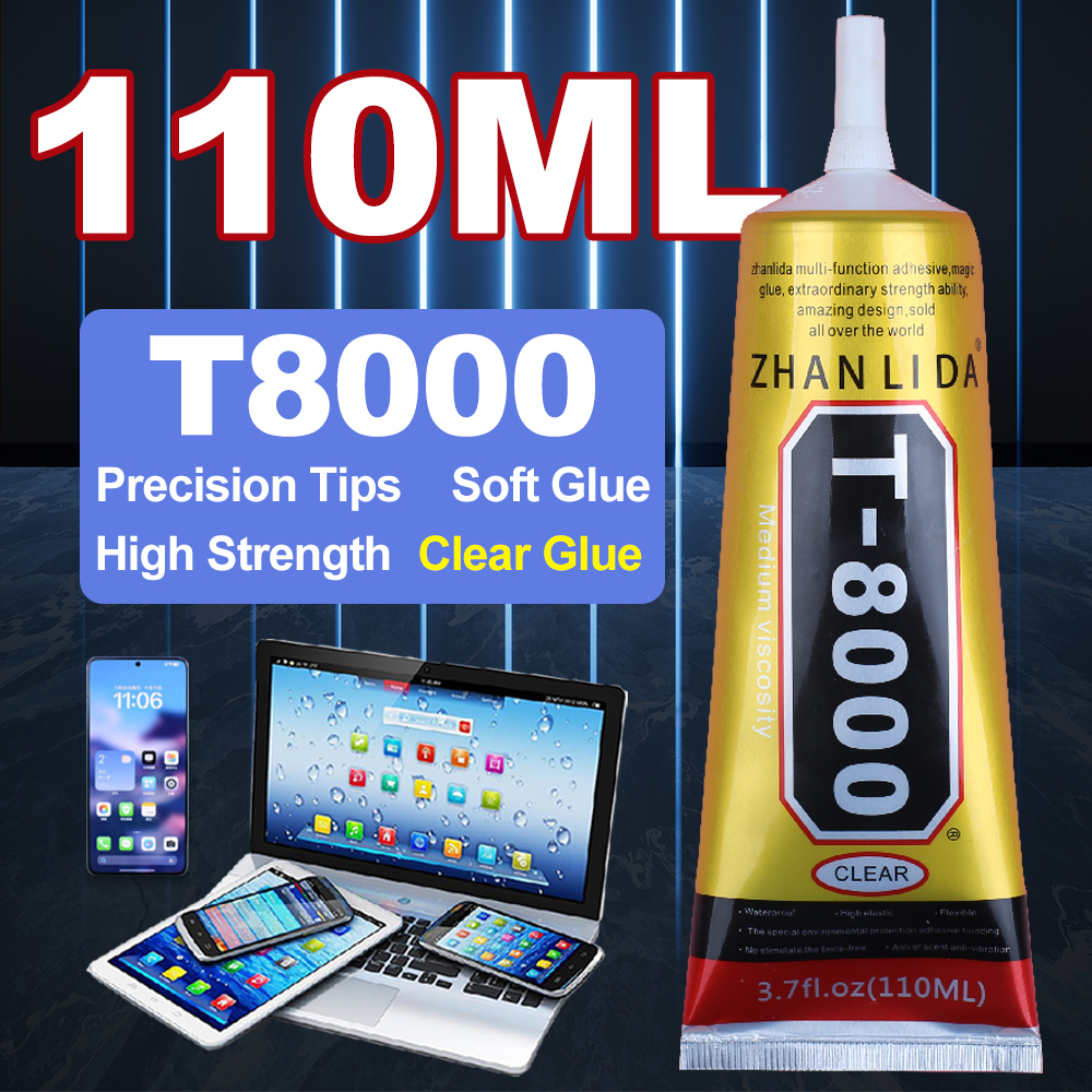 Cell Phone Repair Glue LCD Electronics Frame Display Epoxy Adhesive Touch Screen Headphone Speaker Rubber Edge Sealant Tools Kit: Lake Blue