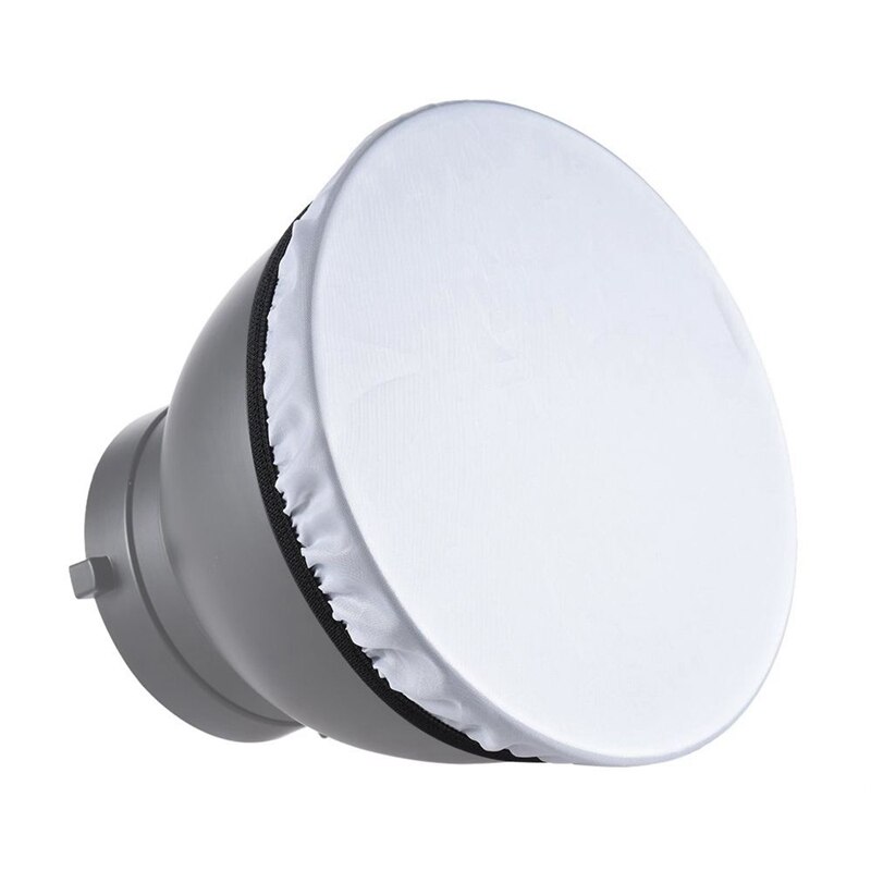 Tissu de diffuseur blanc doux de lumière de photographie pour le réflecteur Standard de stroboscope de Studio de 7 pouces 180mm
