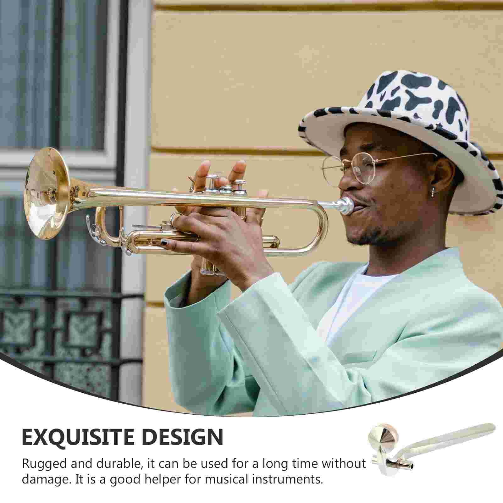 1Set Trombone Accessory Watergate Key With Cork Pad Trombone Accessory Silver Draining Valves Replacement