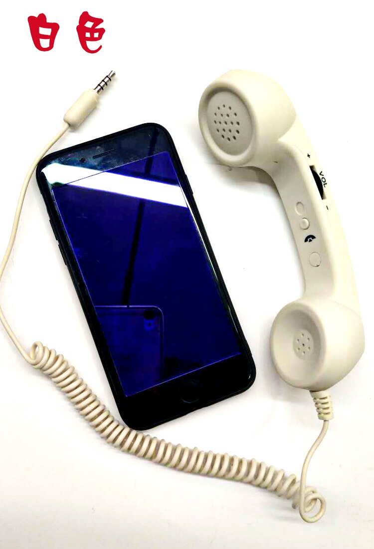 Nieuw-Universele vaste stijl Smartphone Telefoon Ontvanger Voorkomen Straling Retro Headset Vaste Telefoon Microfoon