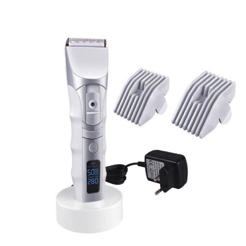 Electric Hair Clippers 5 Speed Rechargeable LCD Display Haircut & Beard Trimmer Cordless Precision Trimmer