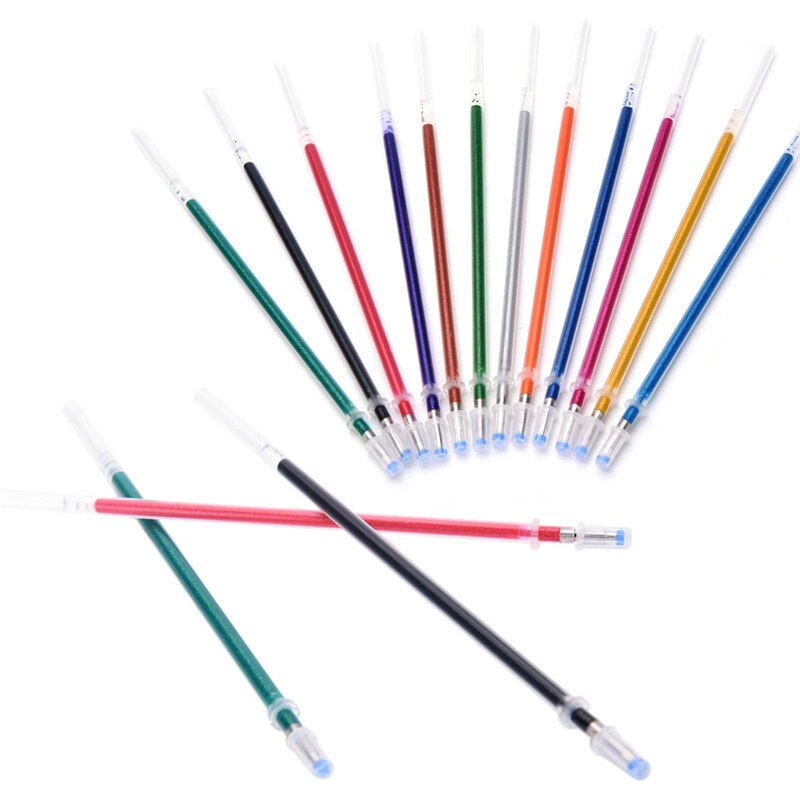 Flash Gel Pen Refill Color Full Shinning Refill Kids Drawing Office Stationery