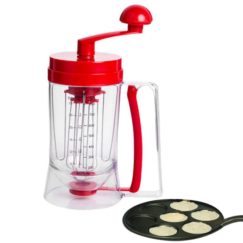 Separador de masa para tortitas, dispensador de masa con función de agitación, manual, para hornear, DIY