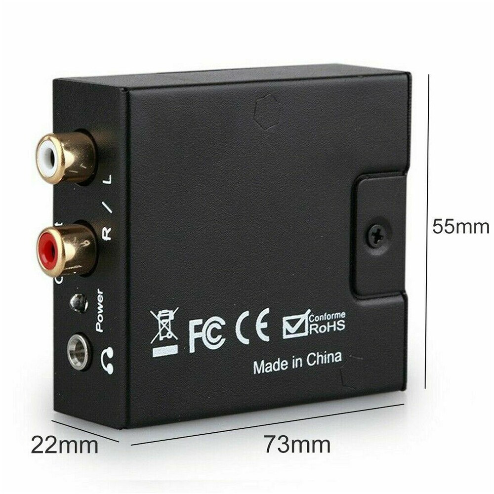 3.5 Mm Jack Coaxial Optical Coaxial Toslink Digital to Analog Audio Converter Audio Adapter RCA L/R Decoder Amplifier