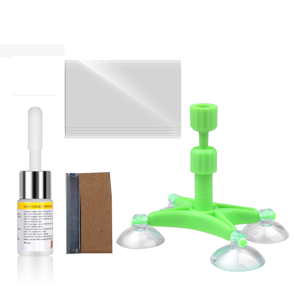 Kit de réparation de pare-brise vitre de voiture | Rayure de vitres de voiture, outil de réparation de restauration, polissage de l'écran de voiture (pas pour le téléphone): repair set Green