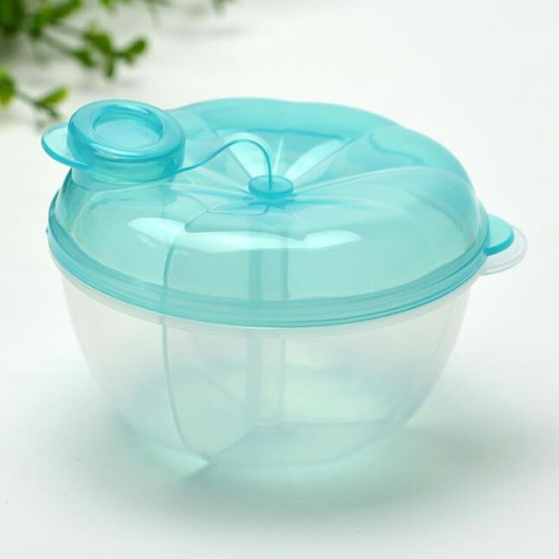 Caixa de feijão de armazenamento de alimentos para bebê portátil leite em pó de fórmula dispensador de bebê crianças da criança recipientes de comida de armazenamento: blue