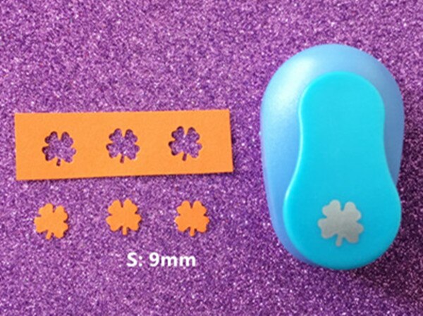 Poinçon artisanal en forme de trèfle à quatre feuilles, scrapbook en mousse eva, 3/8 &quot;,5/8&quot;,1 &quot;,1.5&quot;,2 &quot;,3&quot;,: 1pc 9MM