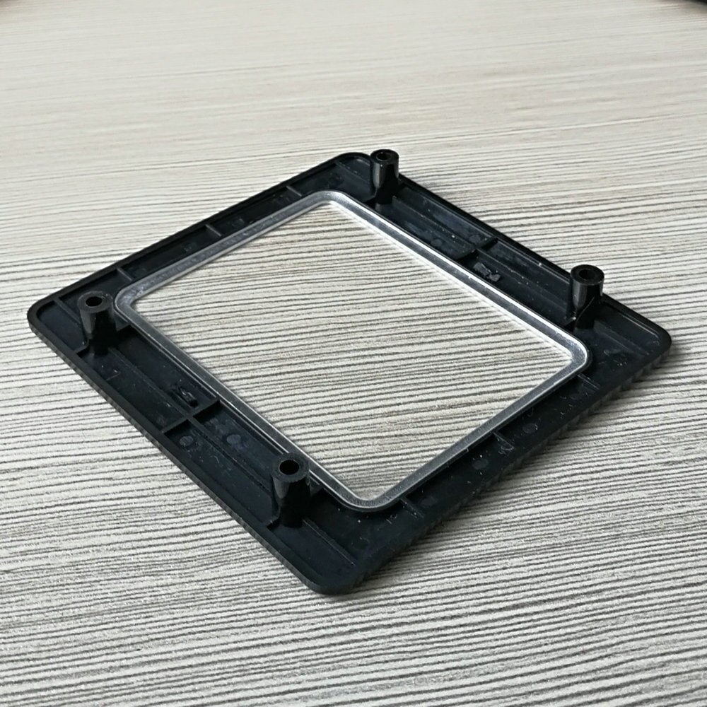 GM72-P Panel de protección de plástico negro carcasa Panel frontal fijo