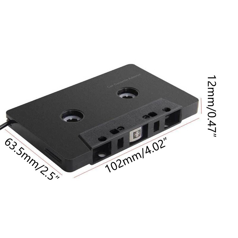 Adaptador de Cassette estéreo para coche, 3,5mm, cuatro canales, antienredados, Mini ABS, Audio, G88D