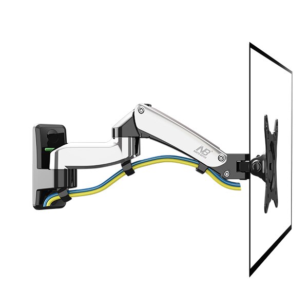 Nb F150 Aluminium 360 Graden 17 &quot;-27&quot; Monitor Houder Gasveer Arm Led Lcd Tv Muur mount Laden 2-7kgs