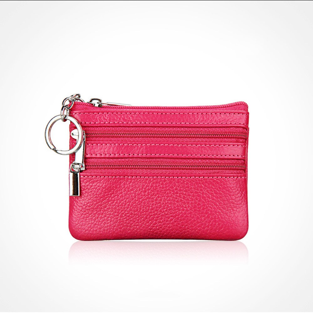 ¡Novedad de ! Cartera de gran capacidad a la para mujer, monederos cortos, Cartera de piel sintética con cremallera, tarjetero: rose