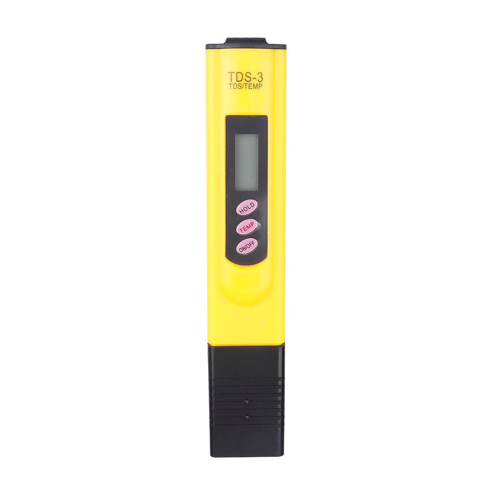 Digital LCD TDS Meter Thermometer Pen of Tester Accuracy 0.1 Aquarium Pool Water Wine Urine Automatic Calibration: Yellow