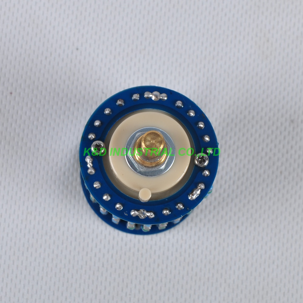 1 unidad 24 escalones atenuador tipo escalera Control de volumen Pot Log 10KA Stereo para guitarra