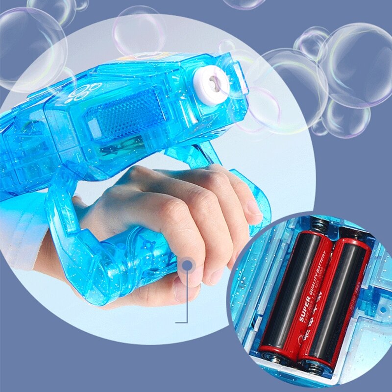 Elektryczna maszyna robić baniek mydlanych nadgarstków kolorowa bańka dynamiczny efekt muzyczny fajne oświetlenie automatyczne bulgotanie dzieci zabawki robić zabawy na zewnątrz dzieci Bi