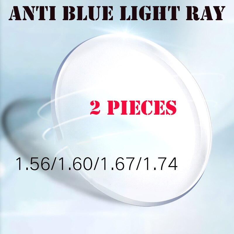 1.56 Index Glasses Lens 1.61 Anti Blue Light Ray Glasses Resin Lenses 1.67 1.74 Ultra-thin Reading Myopia Eyewear Optical