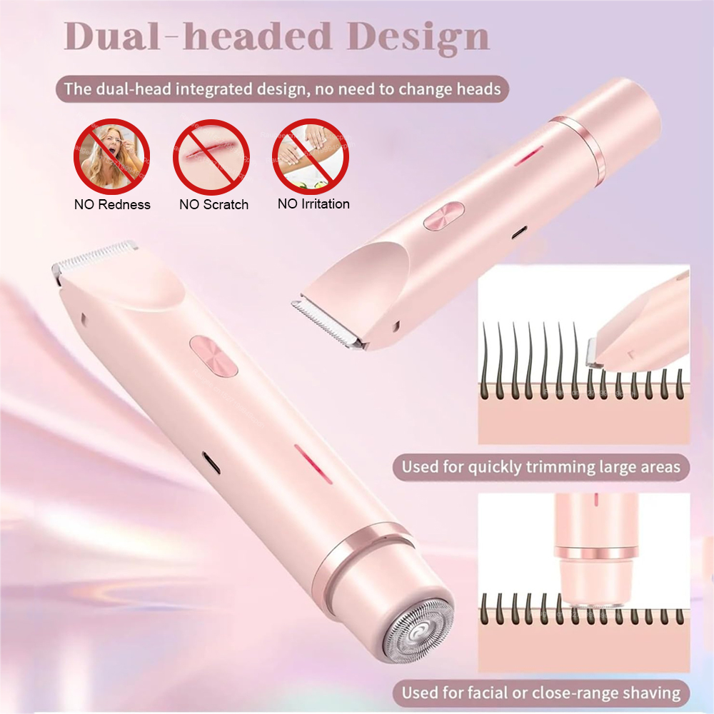 Rasoir électrique femme rasoir indolore femmes moustache épilateur Bikini jambe corps tondeuse pour femmes épilateur Facial épilateur