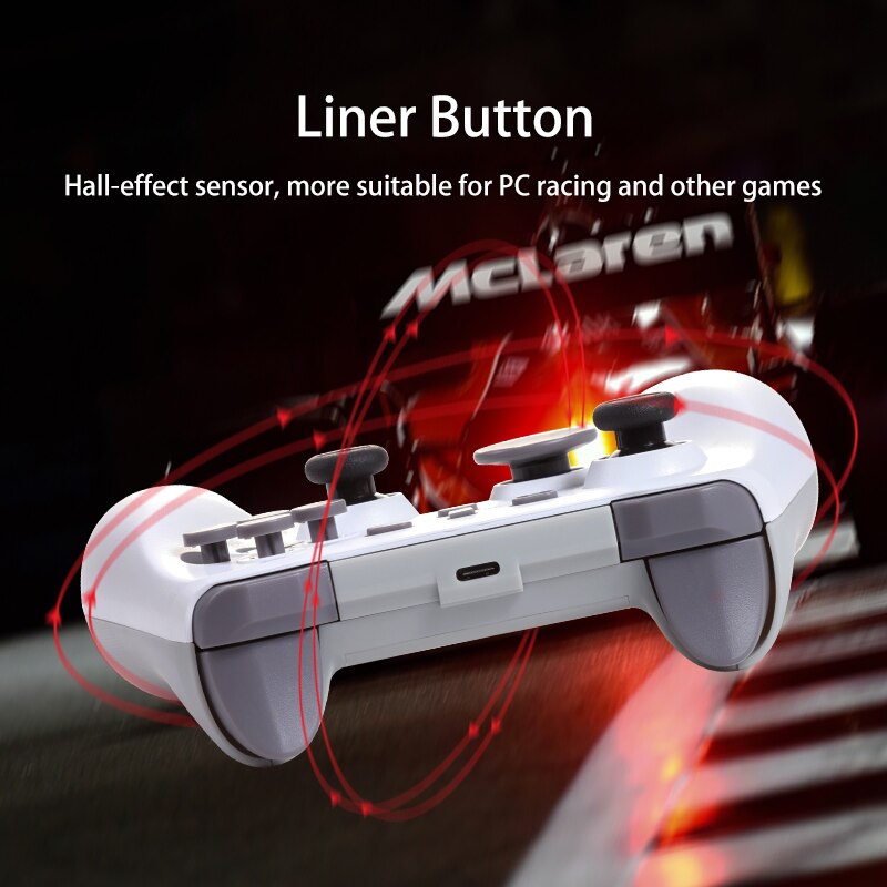 For PC/Steam/Nintend Switch/Android/IOS/Linux System Mechanical Key Red Switch Gaming Wireless Bluetooth Controller