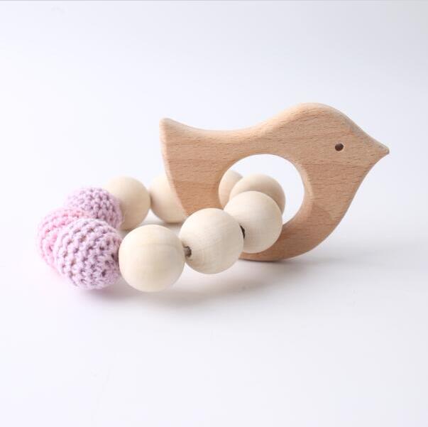 DIY Ambachten Armbanden Met Vis Vorm Accessoires Voor Baby Rammelaar Speelgoed Niet giftig Gehaakte Kralen Food Grade Materialen Bijtring: type 1