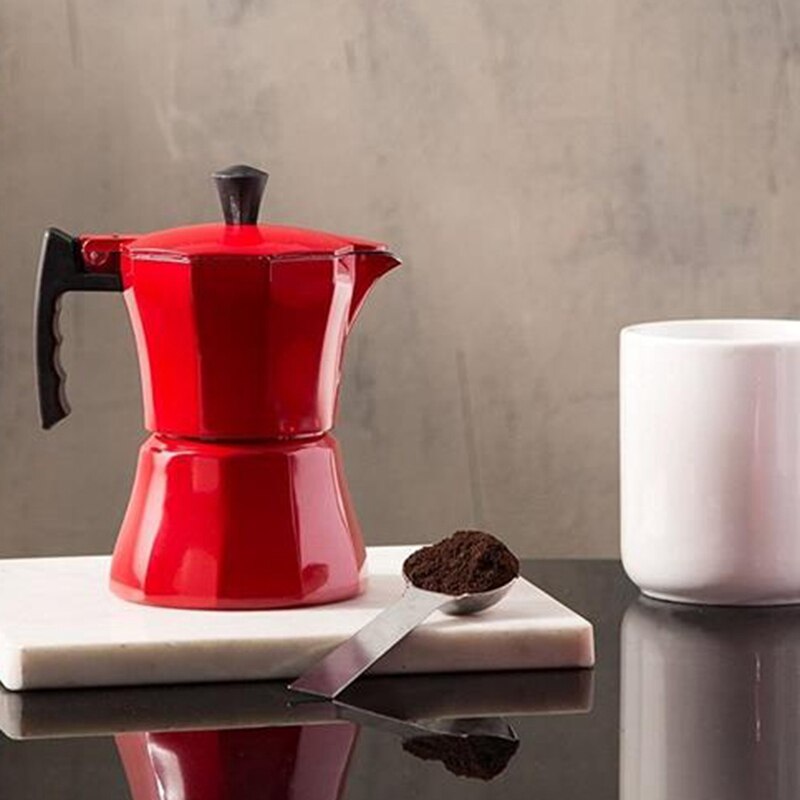 Italialainen alumiininen kahvinkeitin moka espressokeittimen työtaso 300ml liesituuletinta