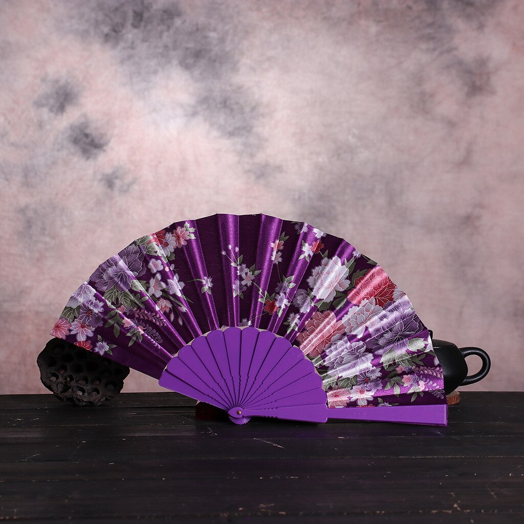 Beste Chinese Stijl Dance Wedding Party Lace Silk Folding Handheld Bloem Fan