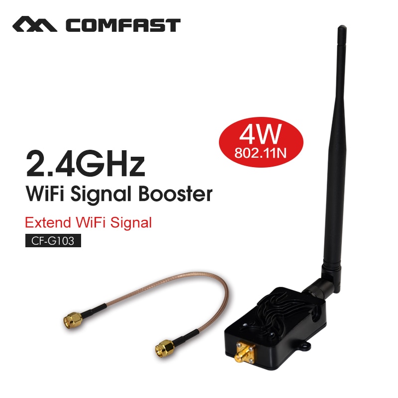 4 W 4000 mW 802.11b/g/n Wifi Wireless Router Versterker 2.4 Ghz WLAN signaal booster Bluetooth Signaal booster met Antenne CF-G103