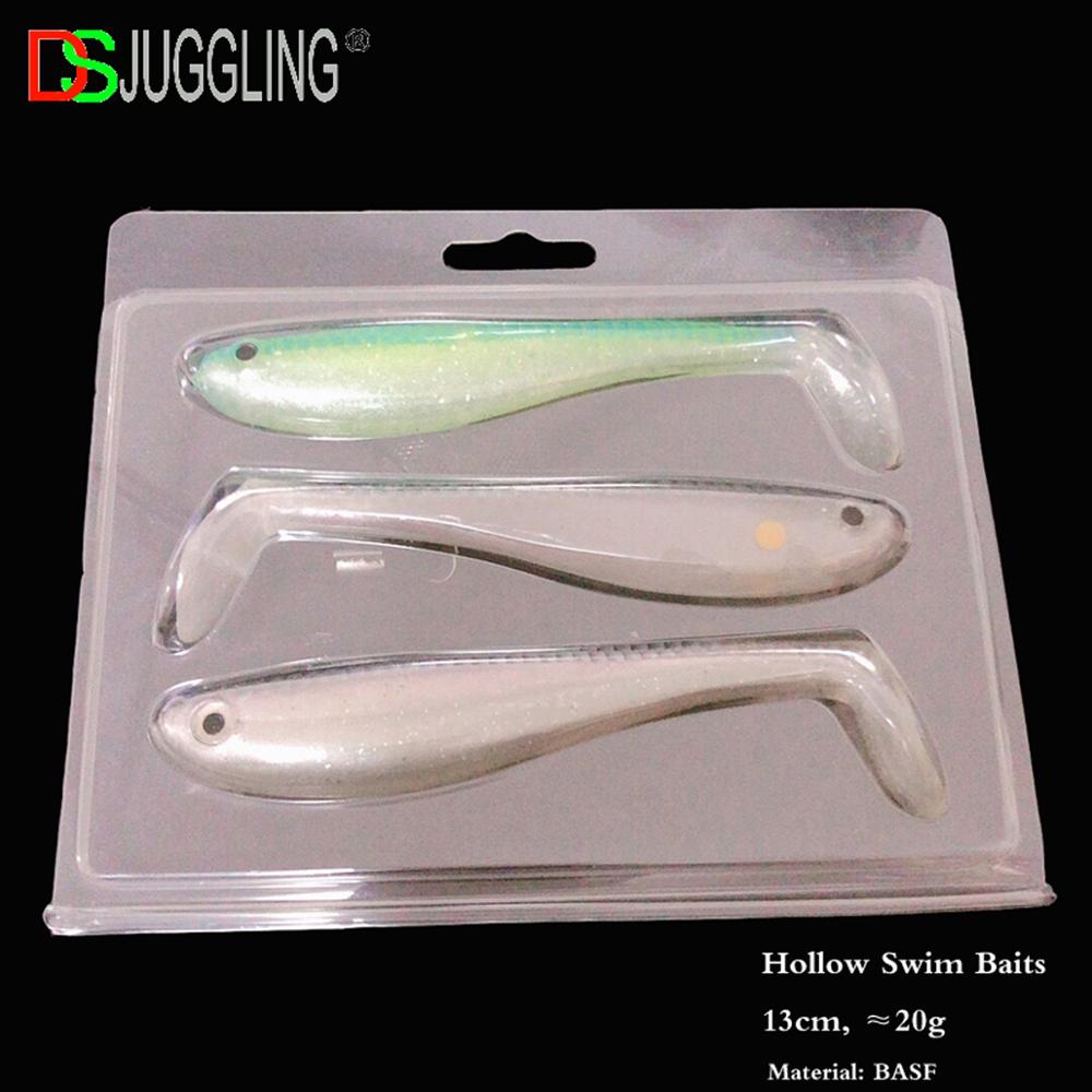 Dsjugging Speelgoed Lokken Hollow Swim Baits (5 Inch,85-90G/Packet, 3Pcs Mix-Kleur) Sport En Entertainment