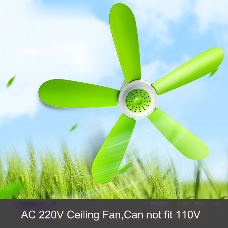 AC 220V 7W Mini Silent Household Dormitory Bed Electric Hanging Fan Ceiling Fan