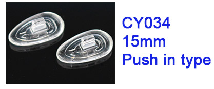 500 stück = 250 paar Träne typ Silikon nasenpads größe 15mm 16mm 17mm schraube-in oder drücken-in typ Optional: drücken in 15mm