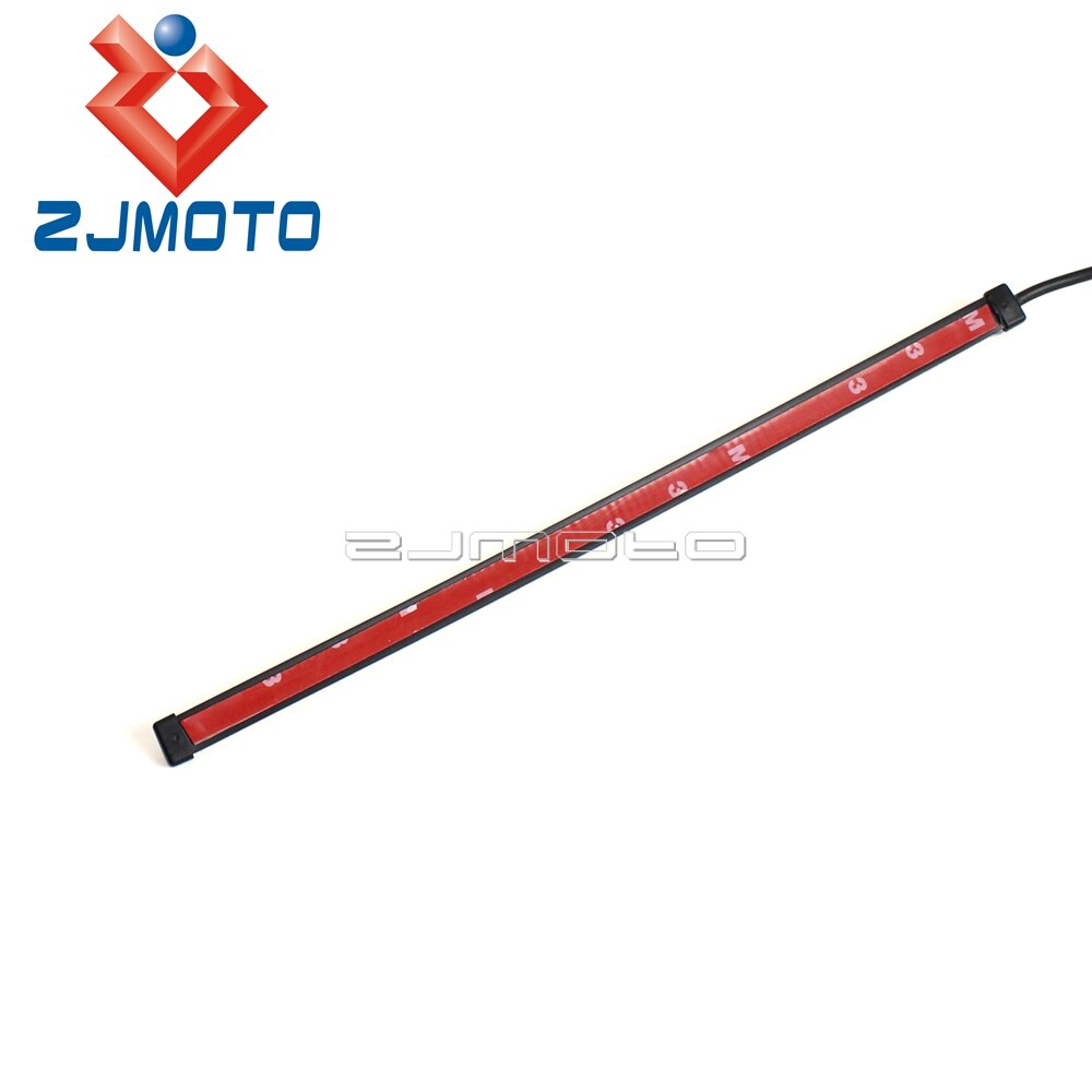 Bande lumineuse intégrée universelle pour motos LED, clignotants séquentiels, feux de Stop arrière DRL, 29CM