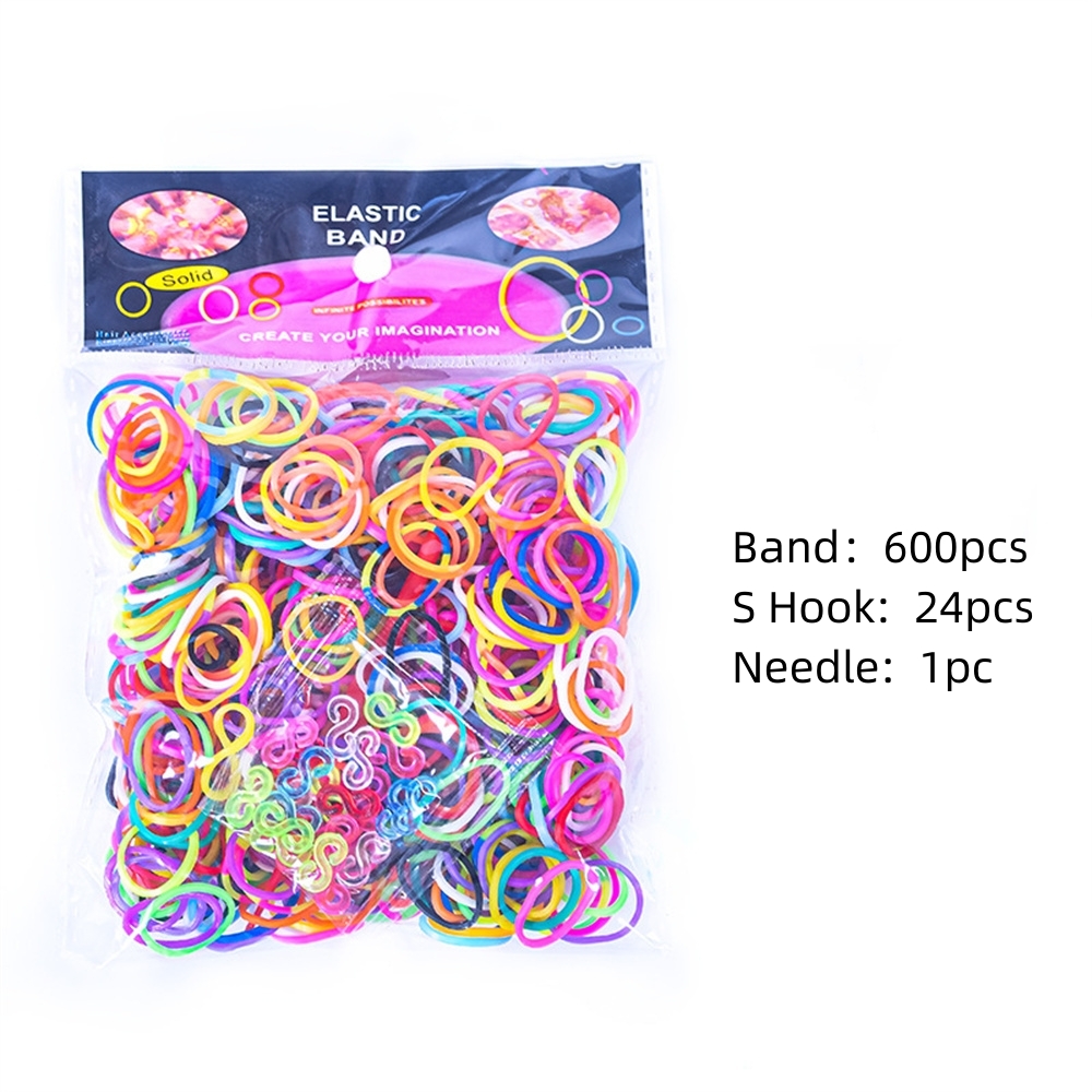 500 Stuks S Clips Rubberen Band Slot Haak Voor Charme Weefgetouw Gummies Elastische Armband Fills Kit Sieraden Maken Benodigdheden Accessoires: Roze