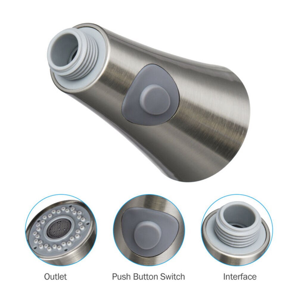 Kitchen Sink Spray Shower Head Pull-Down Faucet Sprayer Pull Out Spray Head Replacement Pull-out Hoses water tap connector