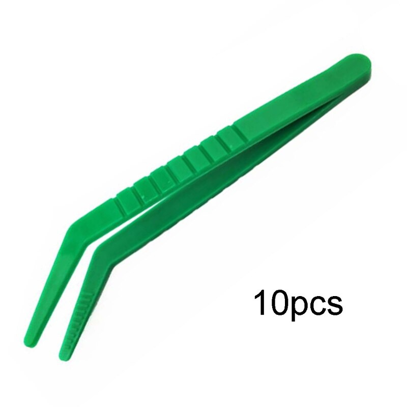 Pinzas de plástico para atrapar insectos para niños, pinzas para estudio de biología, 10 piezas: B