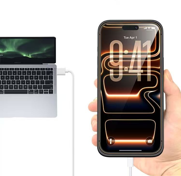 20000 mah ultra batterijhoesje voor iphone 17 pro max, extra lange batterijduur van 1 week, powerbank achterkant