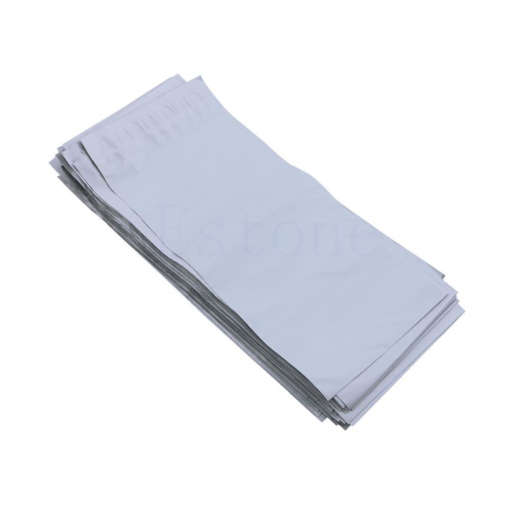 Lot 100Pcs 5 Sizes Poly Mailer Self Sealing Plastic Mailing Bag Polybag: 13x30cm
