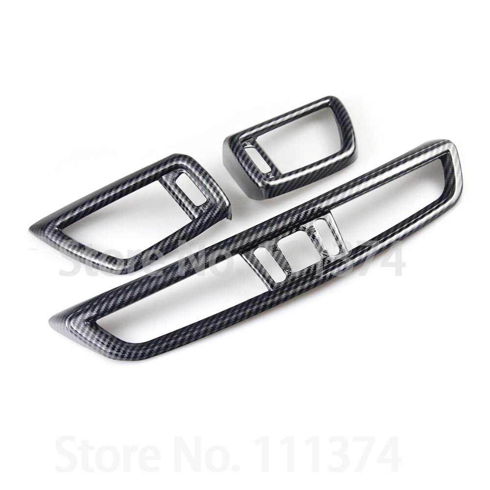 Aspecto de carbono cromado para Nissan Qashqai J11 para salpicadero aire acondicionado cubierta de salida de ventilación embellecedores Accesorios: CF 2