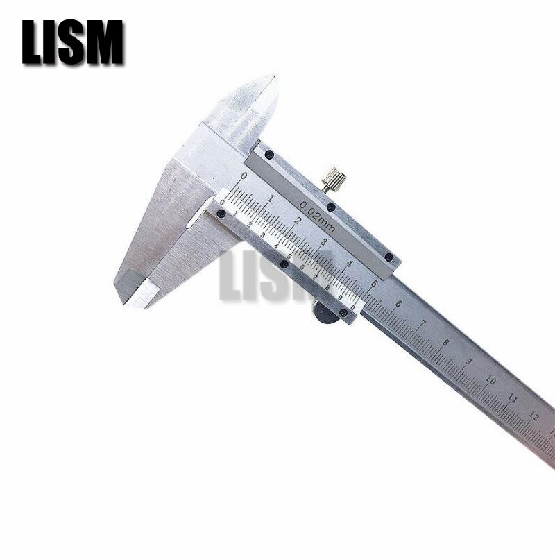 70mm 100mm 150mm 200mm 300mm Mini Vernier Caliper steel Hardened Metric Machinist vernier caliper thickness gauge micrometer: 200MM