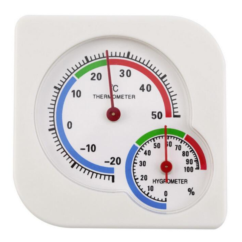 Wireless Hygrometer Humidity Thermometer Pointer Clock Wall Indoor Outdoor Sensor for Laboratory Greenhouse Temp Moisture Meter