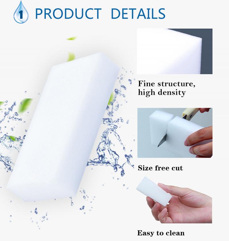 20Pcs Melamine Spons Magische Spons Gum Spons Kantoor Window Home Cleaning Sponzen Voor Schotel Keuken Badkamer