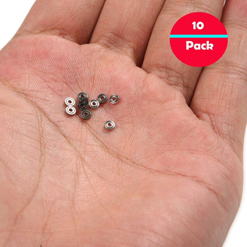 10Pcs 681ZZ Miniatuur Mini Kogellagers Metalen Open Micro Lager 1x3x1mm