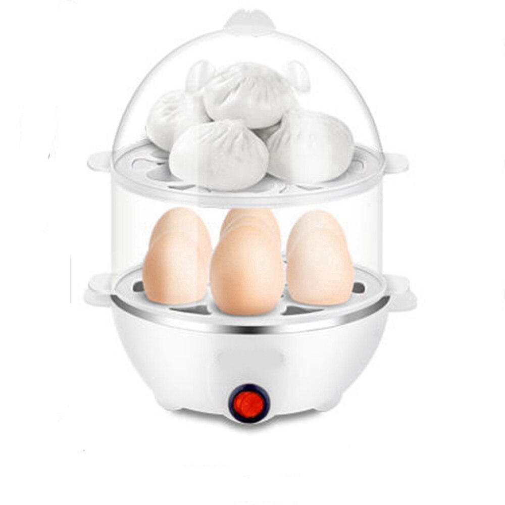110V/220V Multifunctional Electric Fast Egg Cooker Boiler Steamer Double Layer Automatic Boiled Steamed Egg Cooker