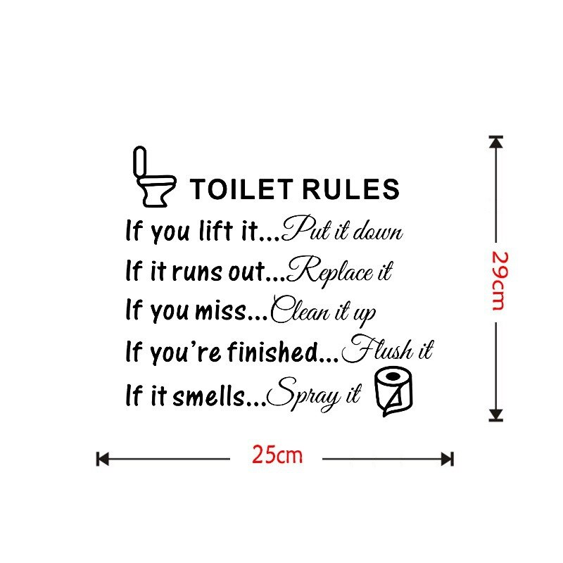 Diy vægklistermærker boligindretning engelske ordsprog vægklistermærke wc toilet vægoverføringsbilleder europa amerika, hvis rygter vægstickers
