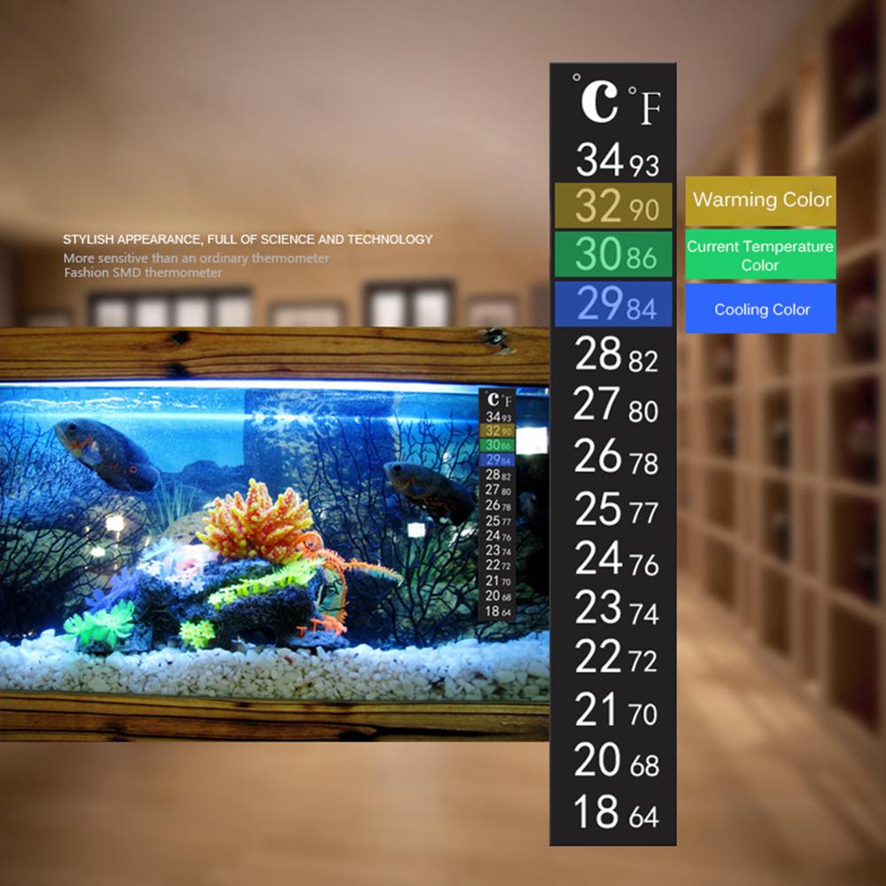 Draagbare 3Pcs Multifunctionele Dual Schaal Aquarium Fish Tank Thermometer Sticker Adhesive Sticky Temperatuurmeter