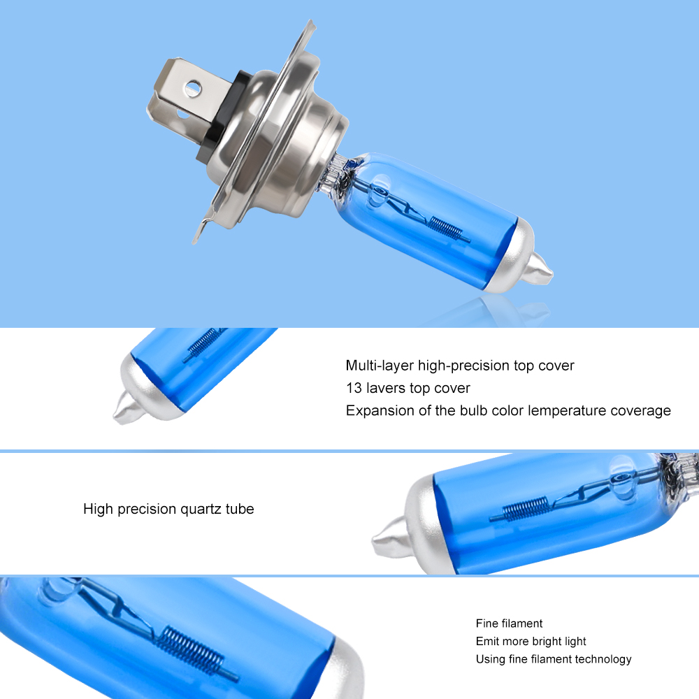 2  h7 halogenlampor till bilstrålkastare 55w  h7 12v 12v 5000k-6000k till strålkastare 100w parkeringsljus