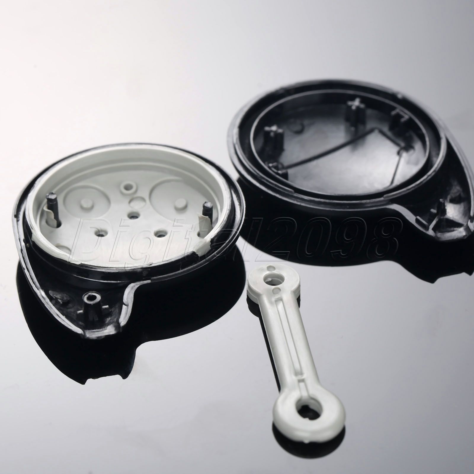 Yetaha-carcasa de llave remota de repuesto, 2 botones, para alarma Cobra 7777, color negro, sin llave, fundas para mando de coche