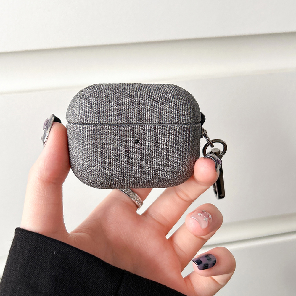 Funda protectora de tela para auriculares Apple Airpods 4, 3, 2, 1 Pro 2, con llave, cierre de Metal, funda para auriculares Bluetooth para Air Pods Pro2
