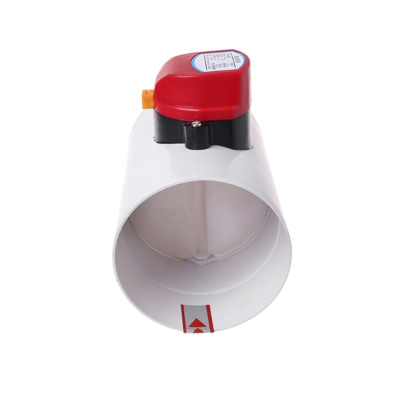 220V Plastic Electric Damper Check Valve 110mm Air Volume Control Valves For Ventilation Pipe
